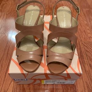Via Spiga Chunky Sandal, Size 8
